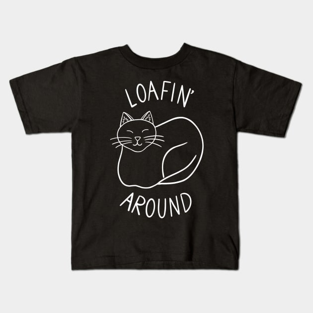 Loafin' around (white) Kids T-Shirt by carolinewillustration